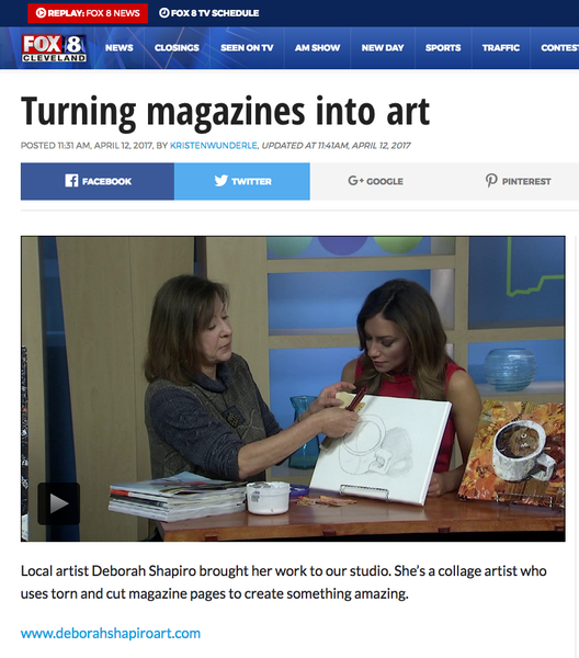 Upcycling magazines into art Fox 8 news cleveland