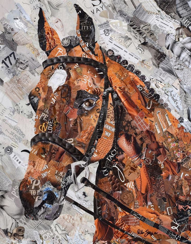 Commission Horse Art by Akron Artist Deborah Shapiro