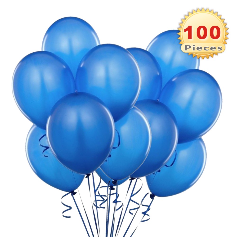 CTI Industries 100 Count Crystal Latex Balloons 12 Sapphire Blue 12 912133 