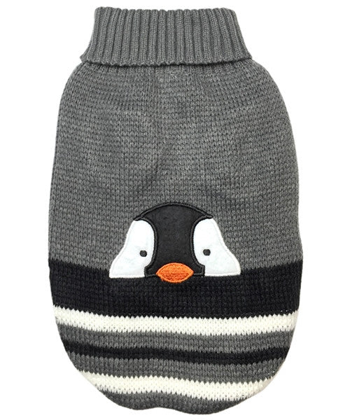 dog penguin sweater