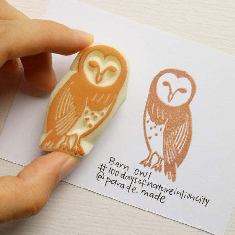 barn owl stamp parademade singapore