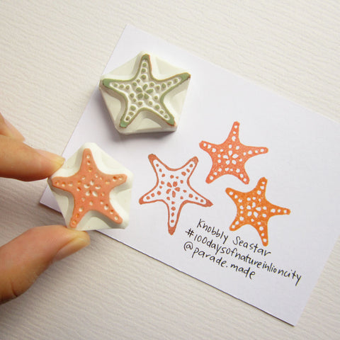 knobbly sea star stamp parademade singapore