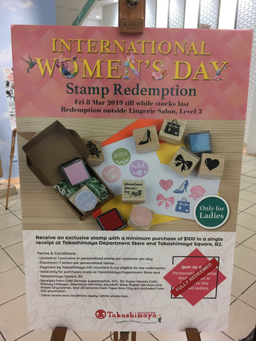 international womens day takashimaya personalised stamp parademade
