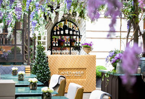 Nyetimber Secret Garden at Rosewood London The English wine collection