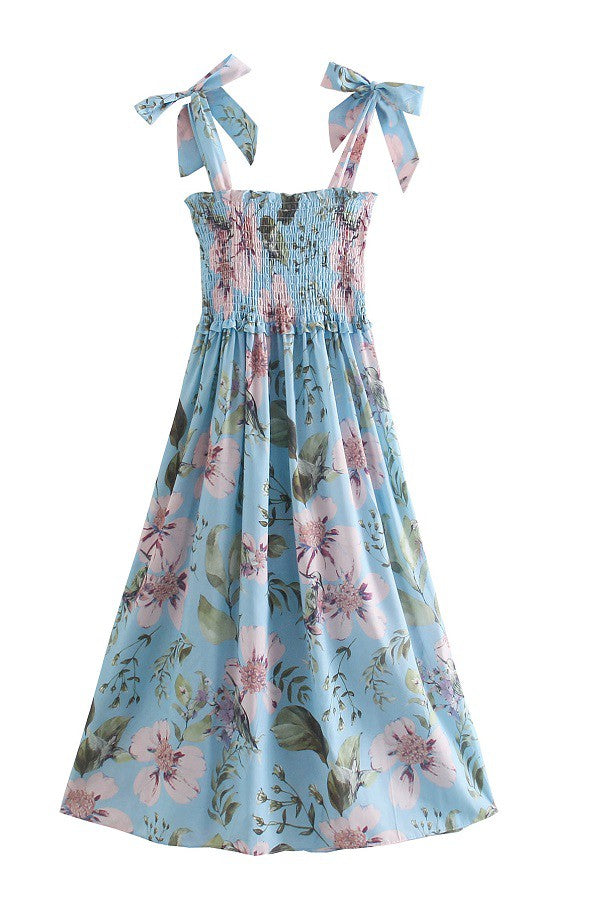 Blue Magnolia Smocked Dress
