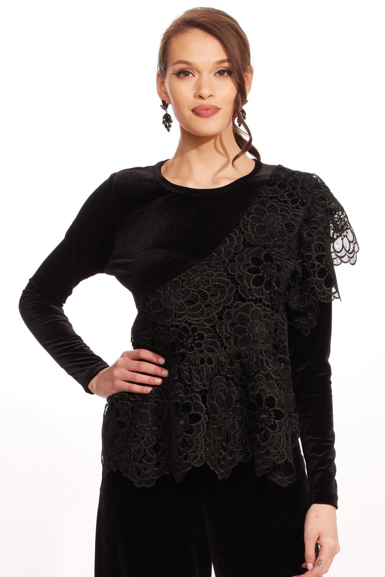 Cleopatra Top in Raven's Nest