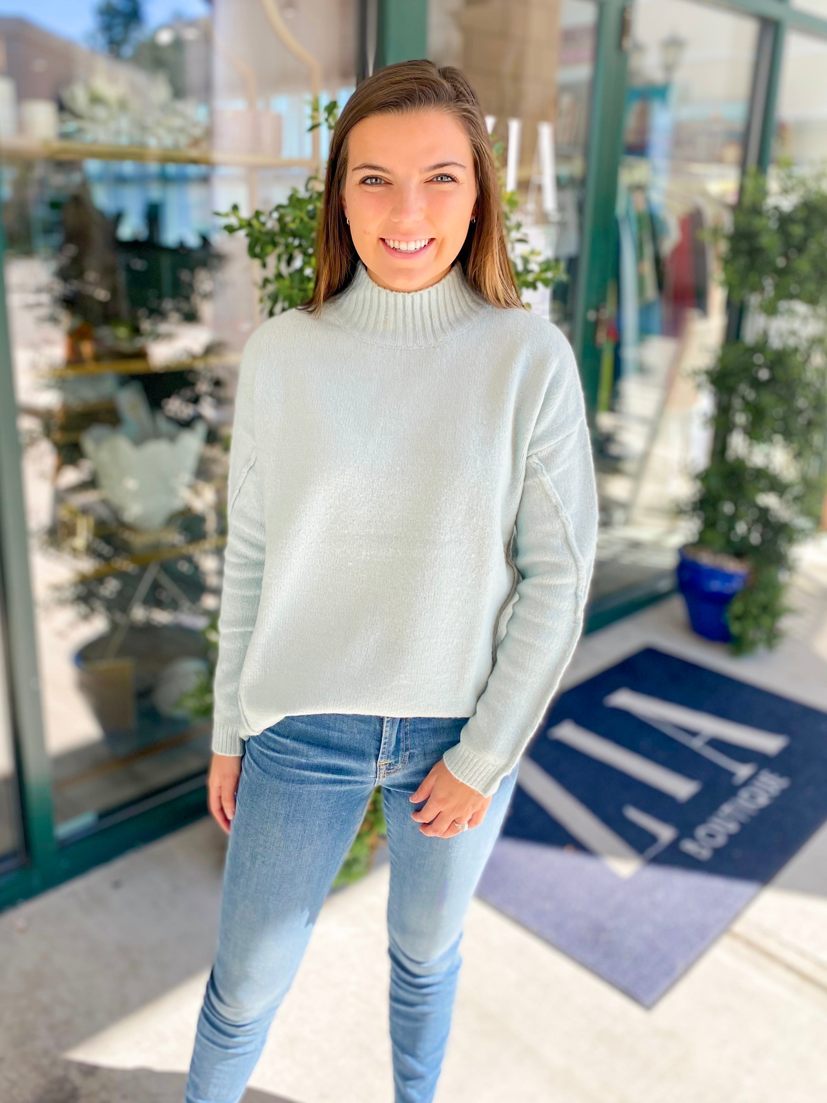 Yates Mock Neck Sweater