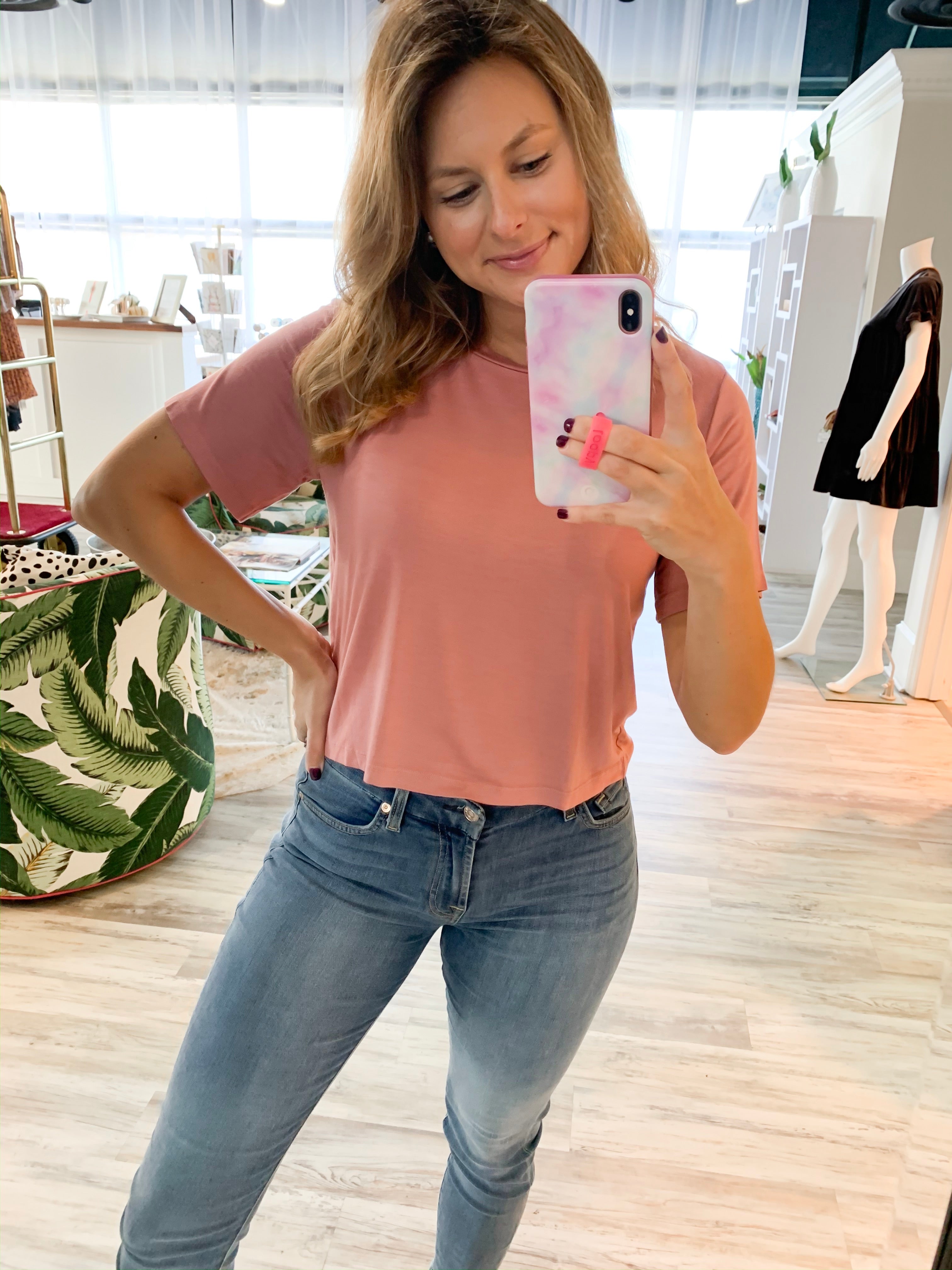 Crop Band Tee