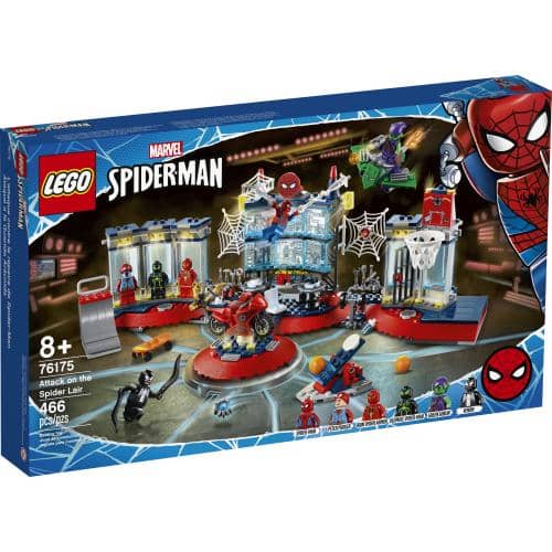 patois dukke etikette LEGO 76175: Marvel Spiderman: Attack on the Spider Lair (466 Pieces) –  Kidding Around NYC