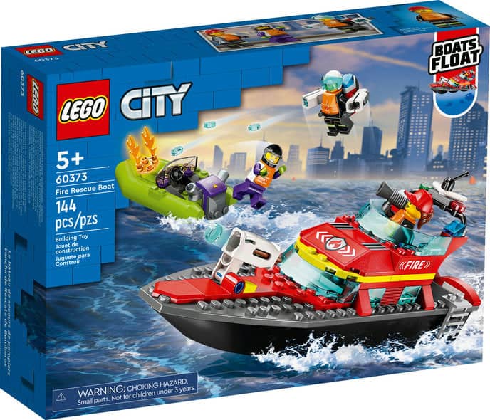 LEGO CITY 60373 Fire Rescue Boat – NYC
