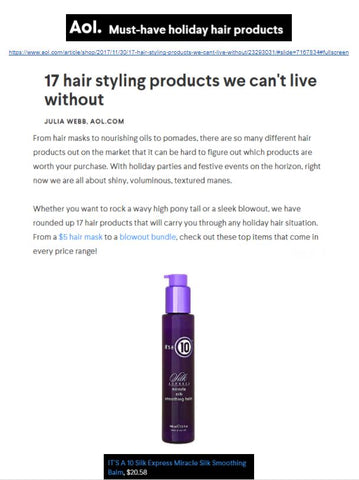 AOL Names Holiday Hair Products