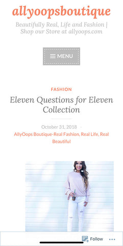 Allyoops Boutique - Eleven Collection