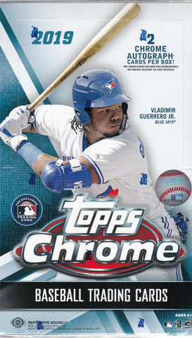 2019 Topps Chrome Baseball Hobby 12-Box Case