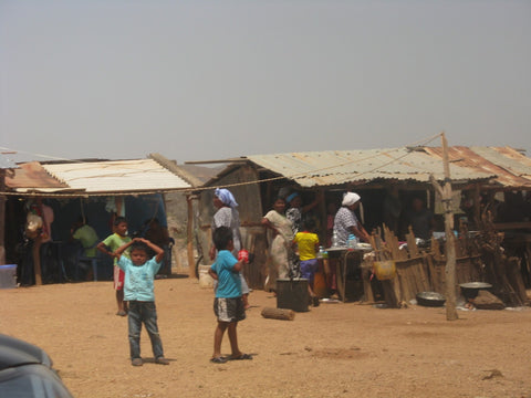 people and children on streets