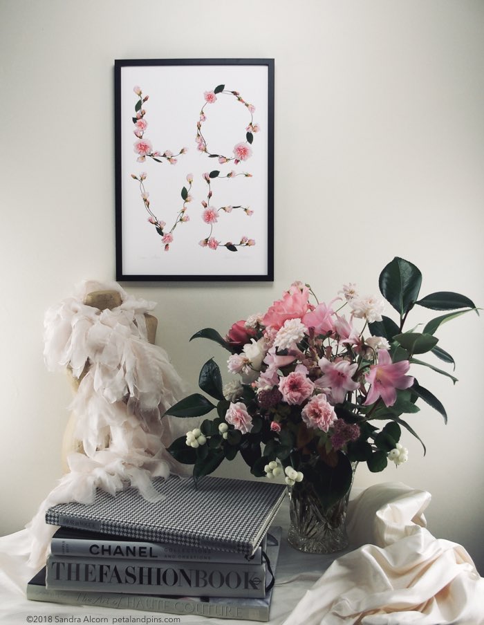 petal & pins LOVE limited edition giclée print from the Love Letters Collection