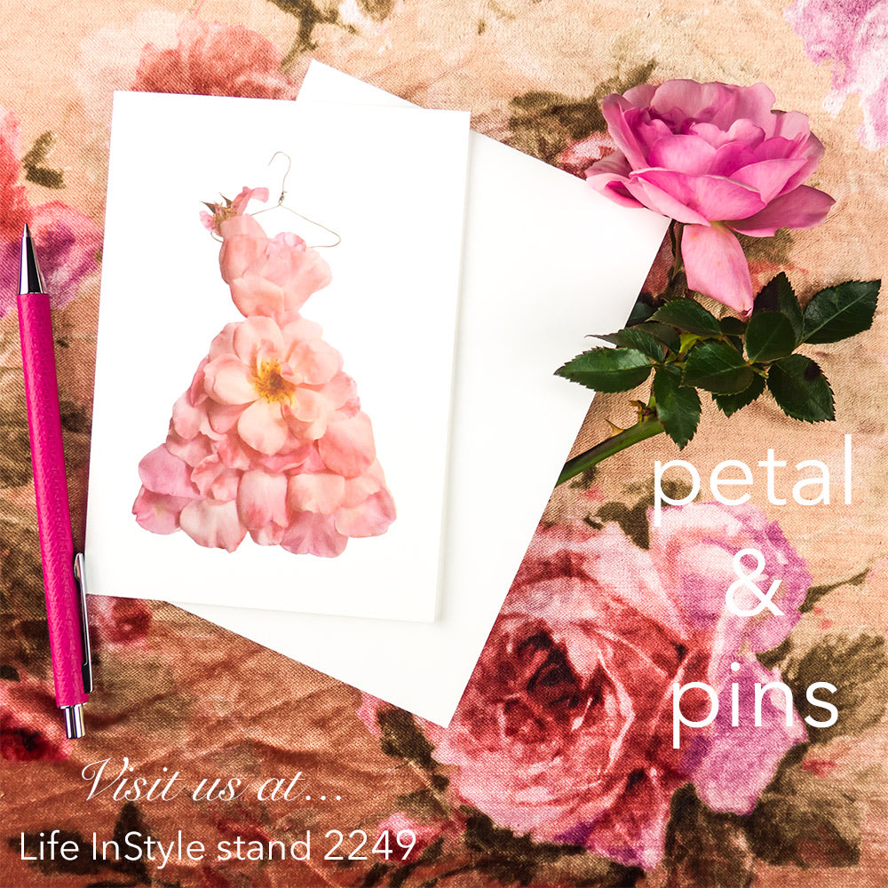 blush rose card by petal & pins - visit us at Life InStyle Melbourne 2018 at stand 2249