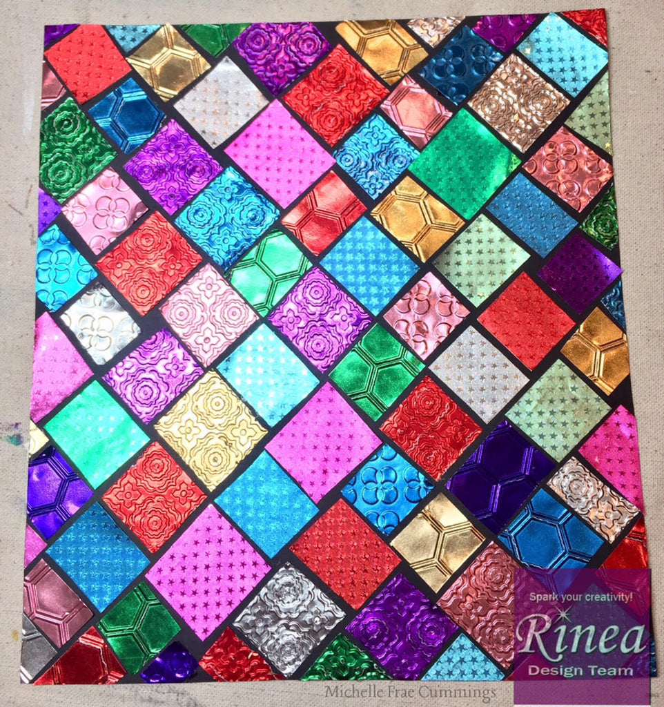 Altered Book using Rinea Foiled Paper