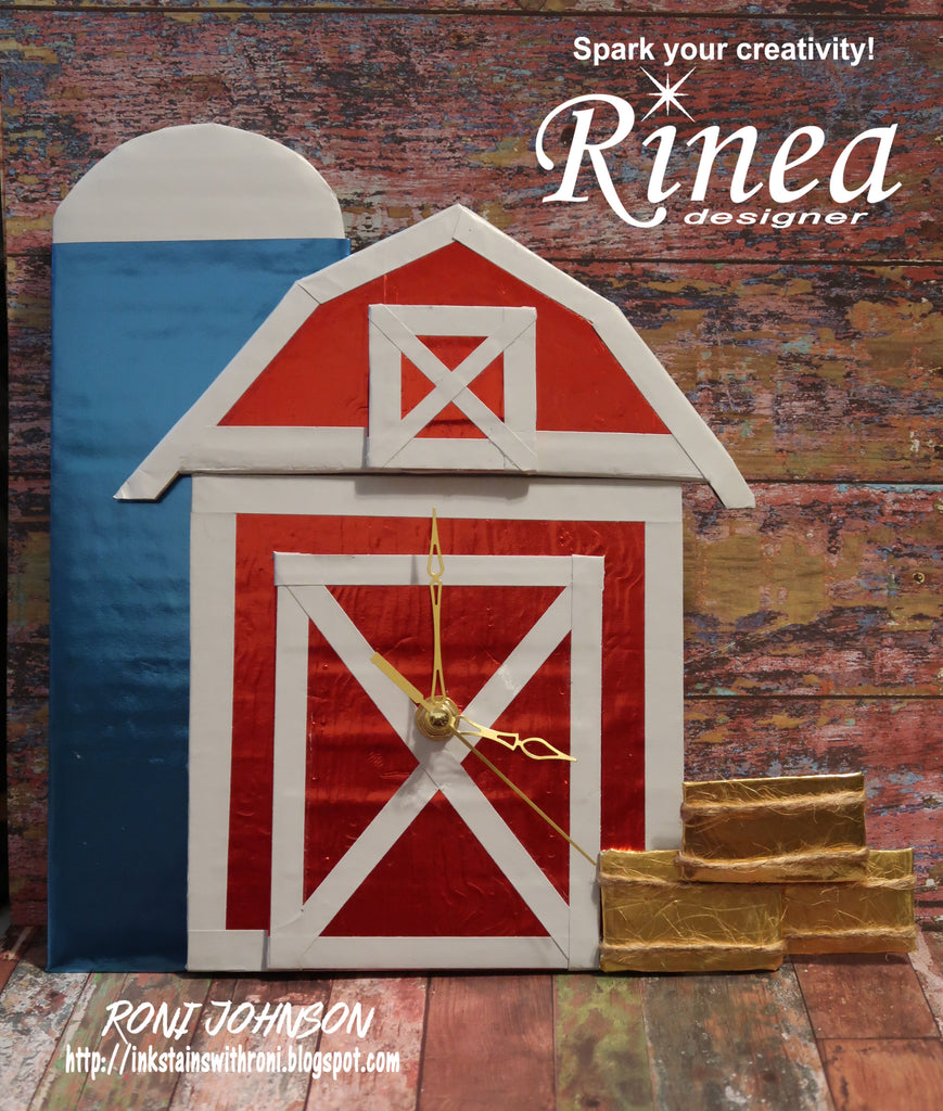 Rinea Barn Clock by Roni Johnson