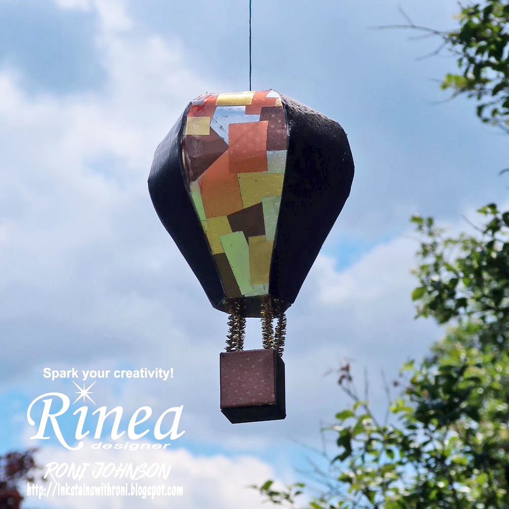 DIY Steampunk Hot Air Balloon using Rinea Foiled Paper