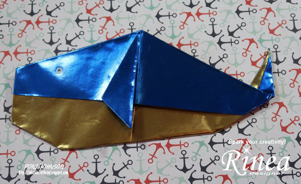 Rinea Cobalt Origami Whales with Roni Johnson