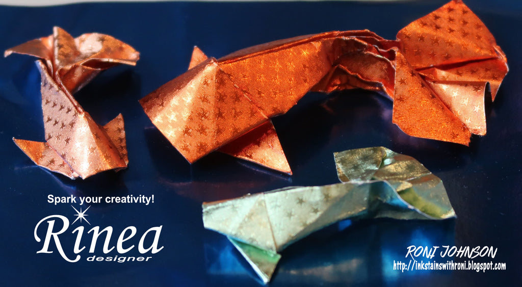 Rinea Foiled Paper Koi Fish Origami by Roni Johnson