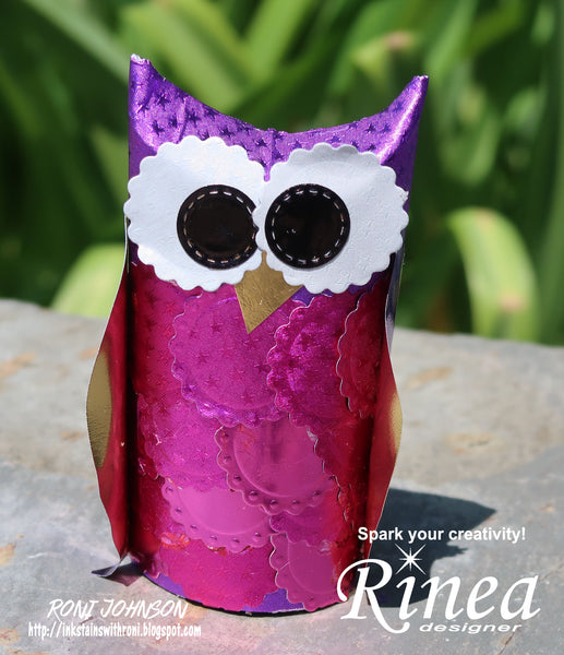 Rinea Foiled Paper Owls with Roni Johnson