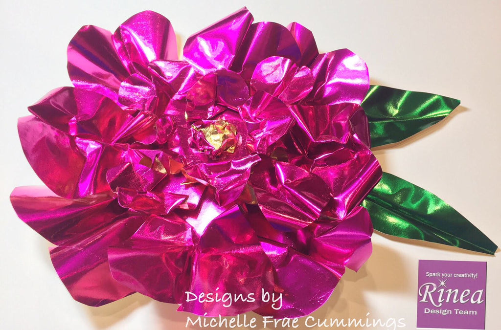 Handmade Flowers with Rinea Foiled Paper