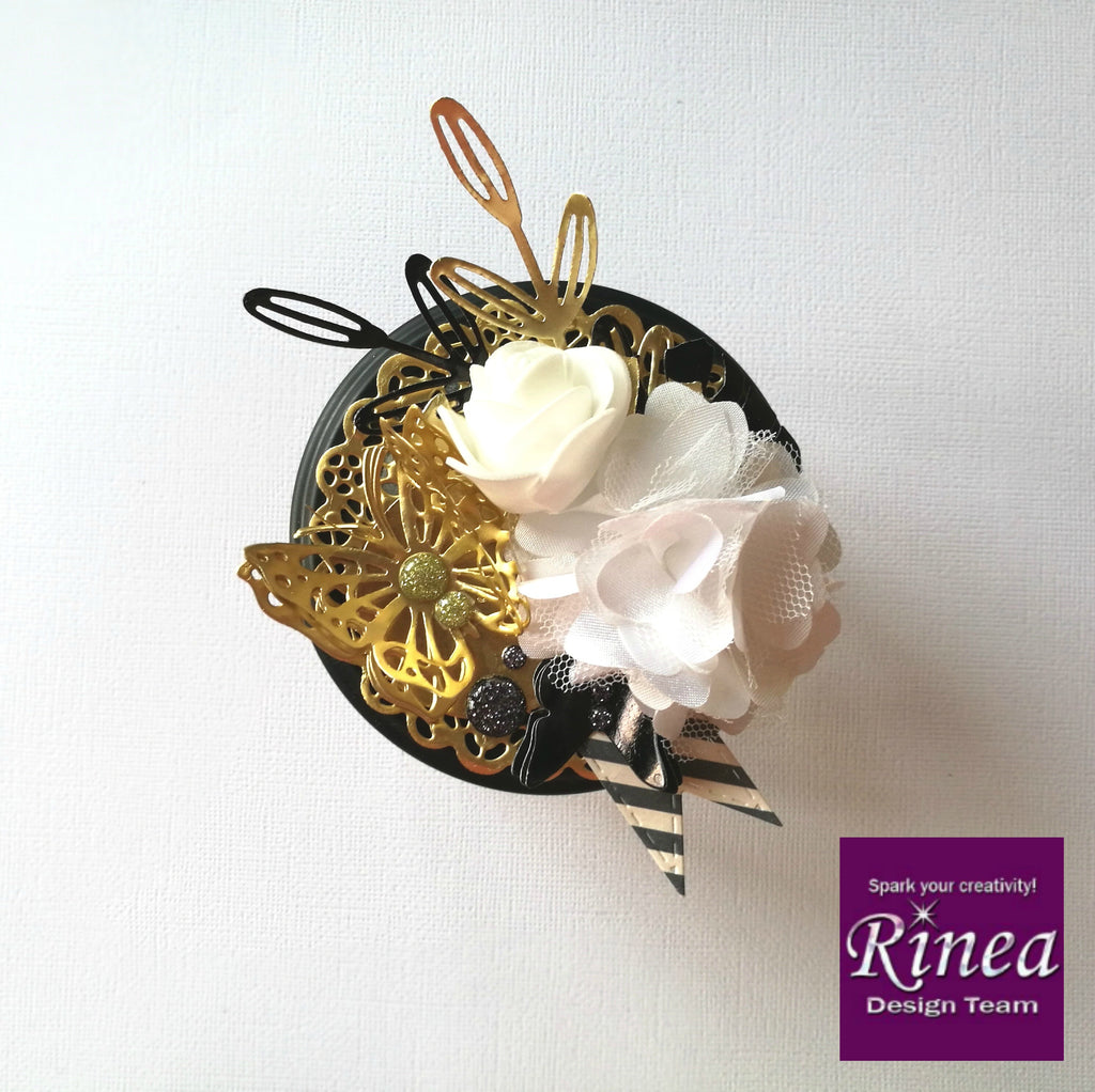 Upcycled Gift Jars With Rinea Foiled Papers