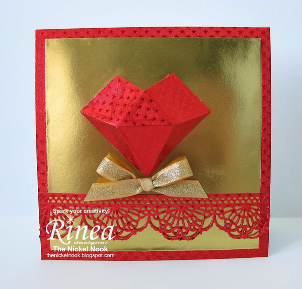 Faceted Heart Card