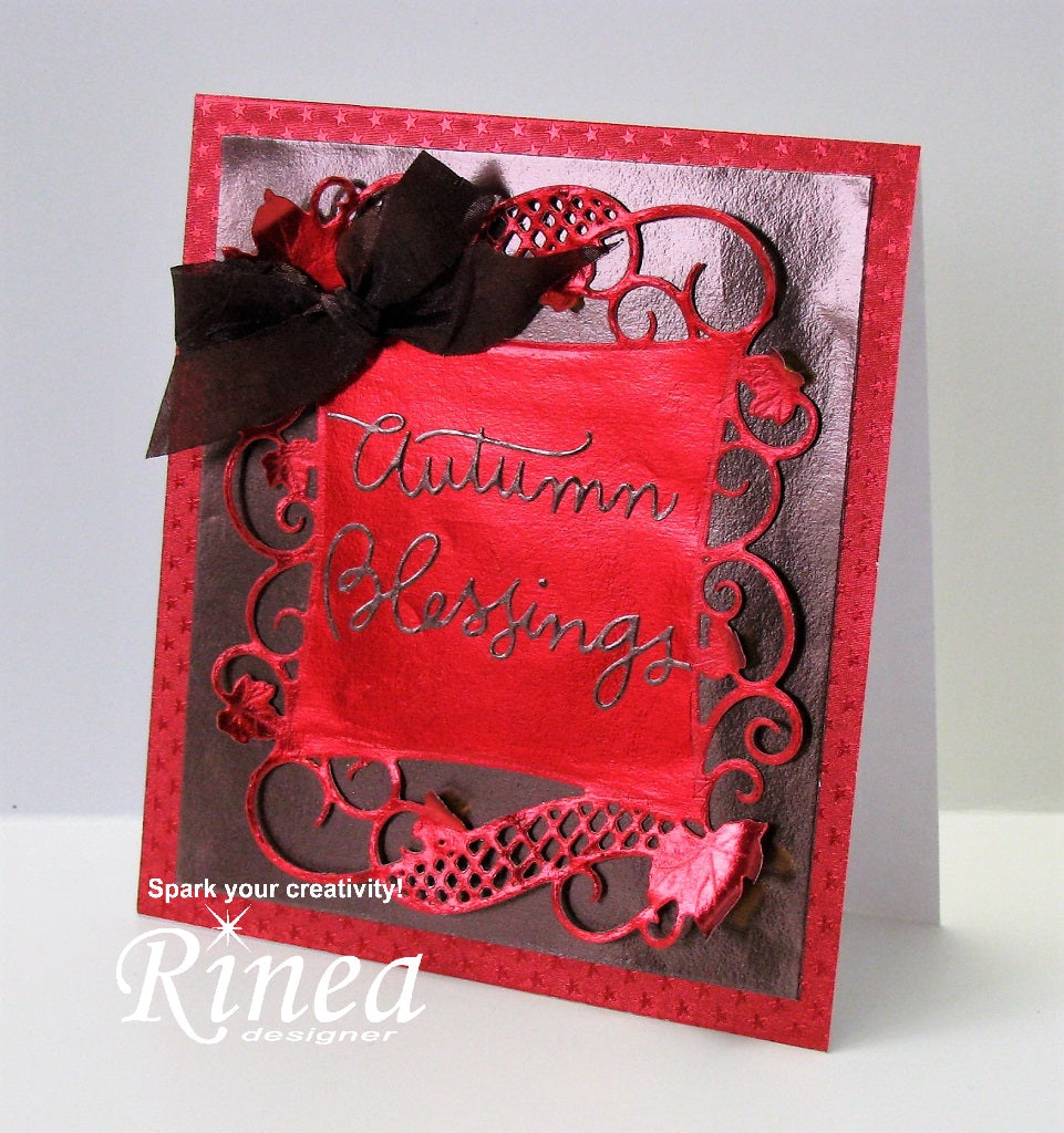 Cards using Rinea Foiled Paper