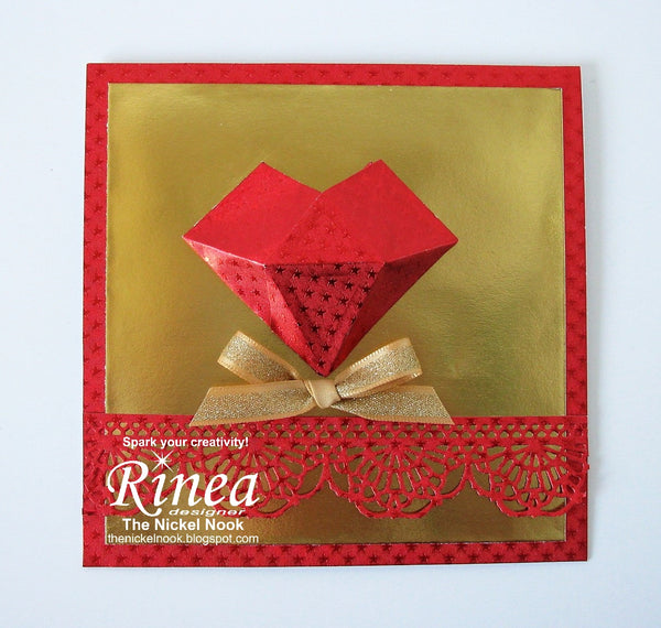 Faceted Heart Card