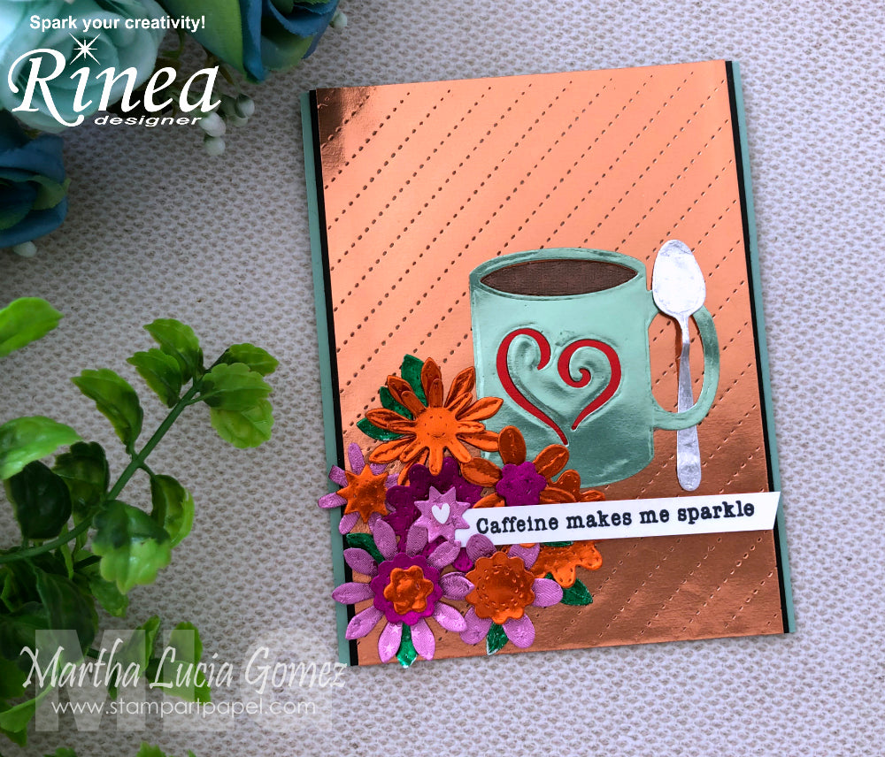 Coffee Themed Card by Martha Lucia