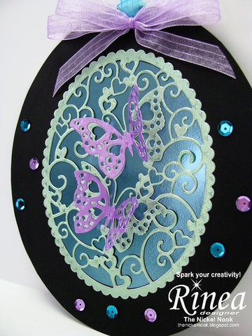 Oval Butterfly Tag