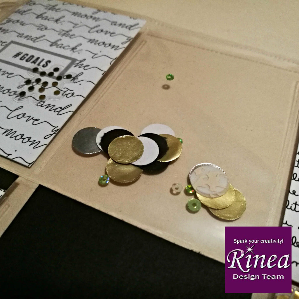 Pocket Letter Page with Rinea Foiled Paper