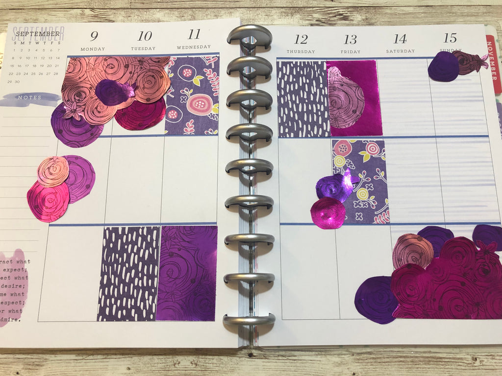 Planner Page with Rinea Foiled Paper