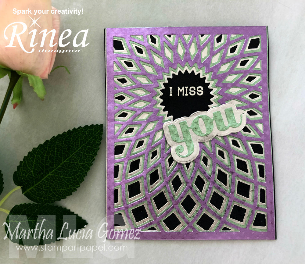 Rinea Pastels Card by Martha Lucia