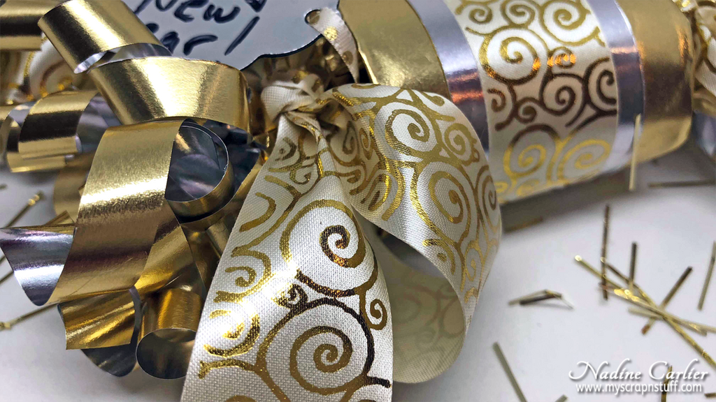 New Years Party Favors using Rinea Foiled Paper by Nadine Carlier