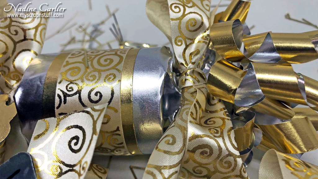 New Years Party Favors using Rinea Foiled Paper by Nadine Carlier