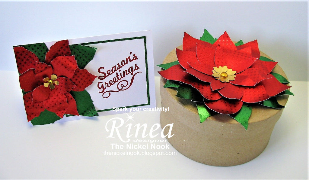 Poinsettia Card and Topper