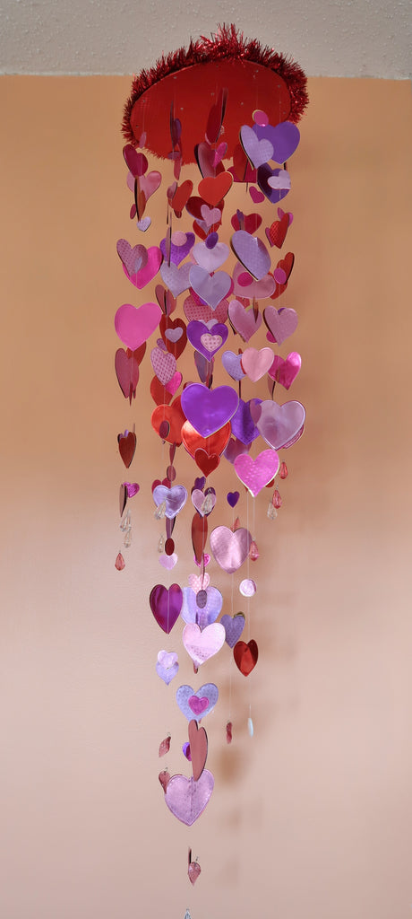 Rinea Foiled Paper Sweet Heart Mobile by Roni Johnson