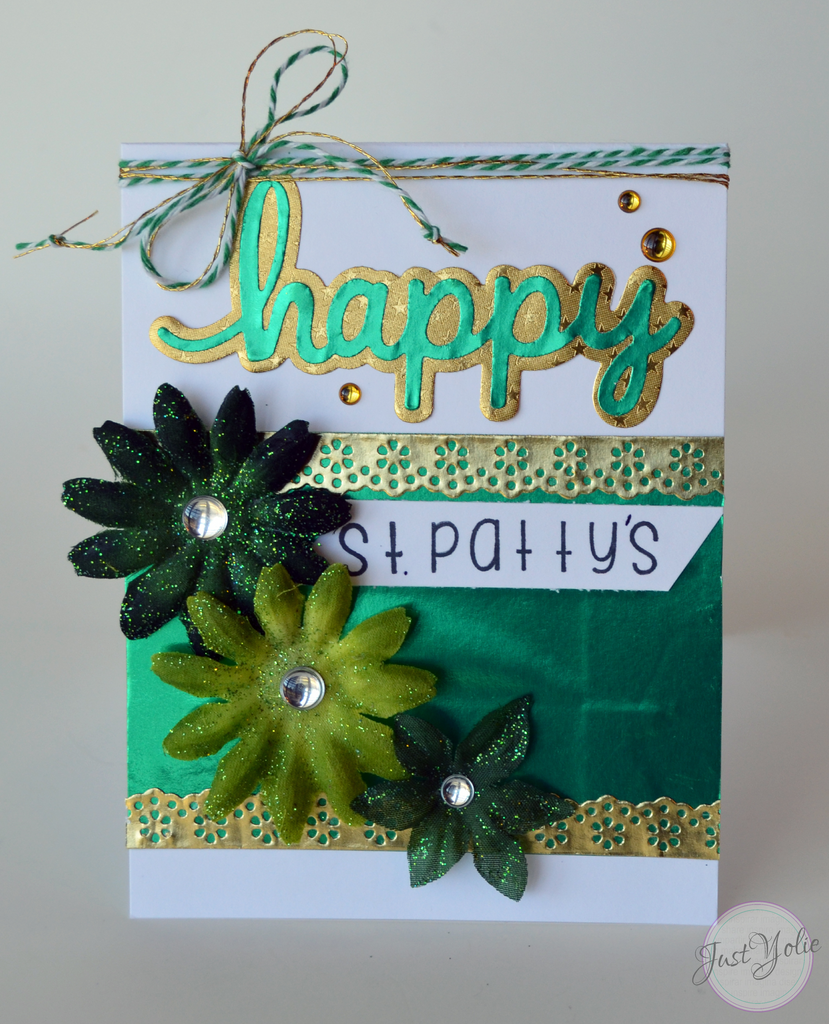 St. Patrick's Day Card using Rinea Foiled Paper