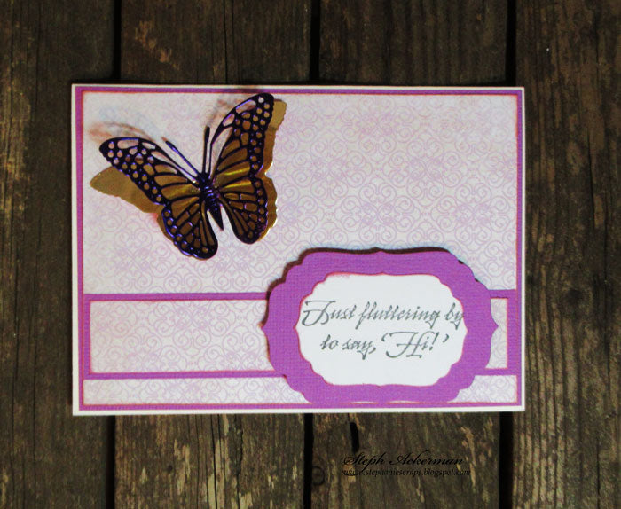 Butterfly Cards using Rinea Foiled Paper