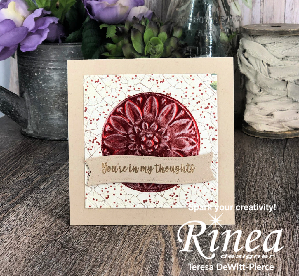 Cardmaking with Rinea Foiled Paper