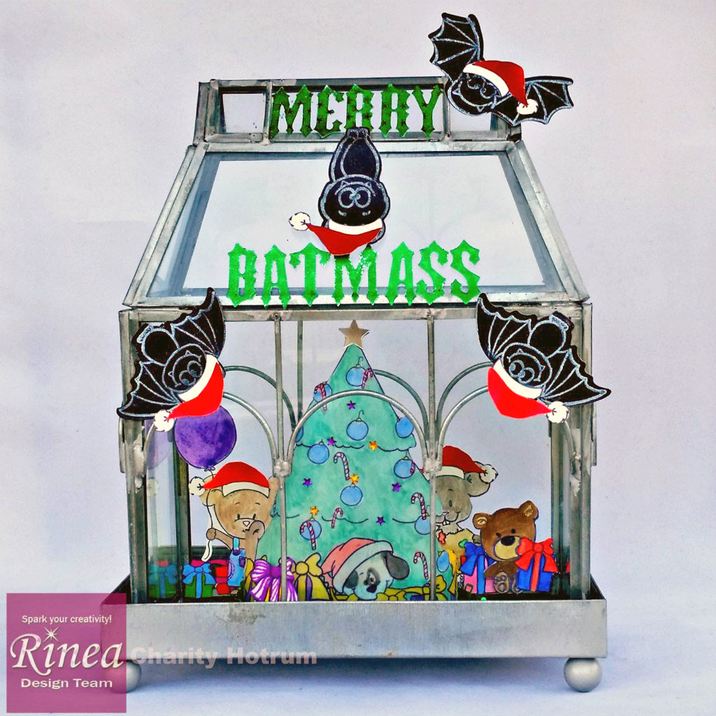 Merry Batmass Christmas with Rinea Foiled Paper