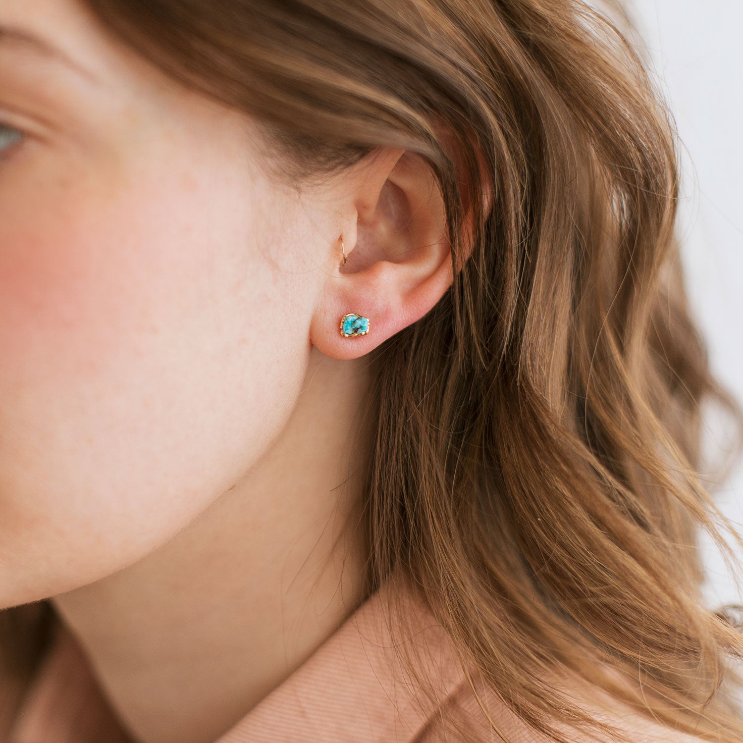 Turquoise Birthstone Earrings by Dani Barbe