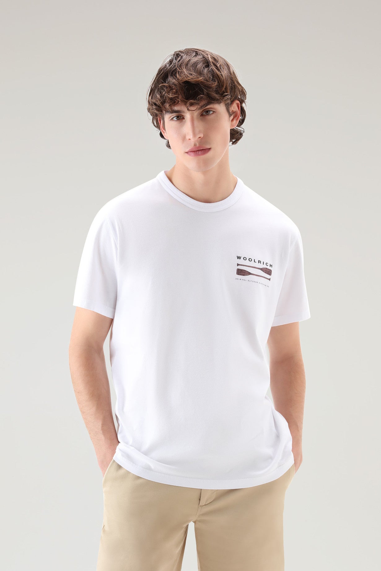 Lakeside T-Shirt in Pure Cotton with Back Print BRIGHT WHITE – rue de