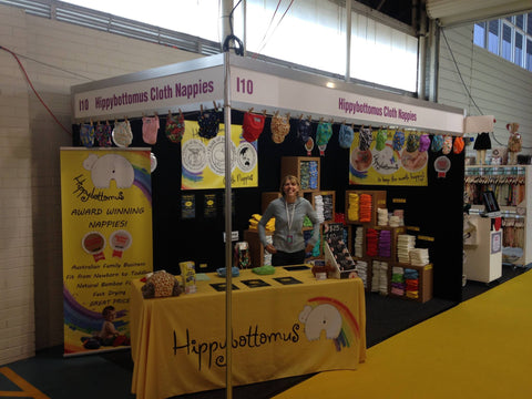 Hippybottomus Modern Cloth Nappies at the Pregnancy Baby and Childrens Expo - Australia