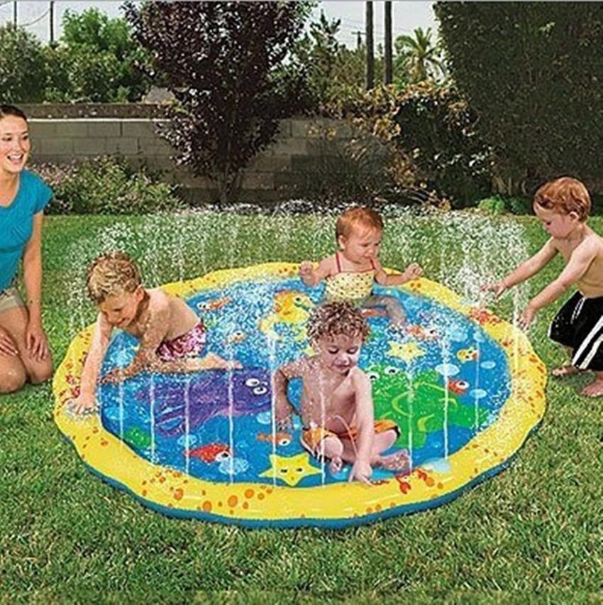 Kids outdoor beach mat lawn sprinkler cushion children water toys