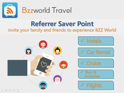 Bzz World TRavel referral system