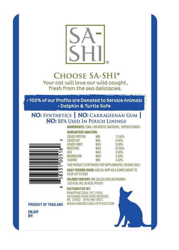 Sa-Shi Aku Tuna & Mackerel Topper Cat Food